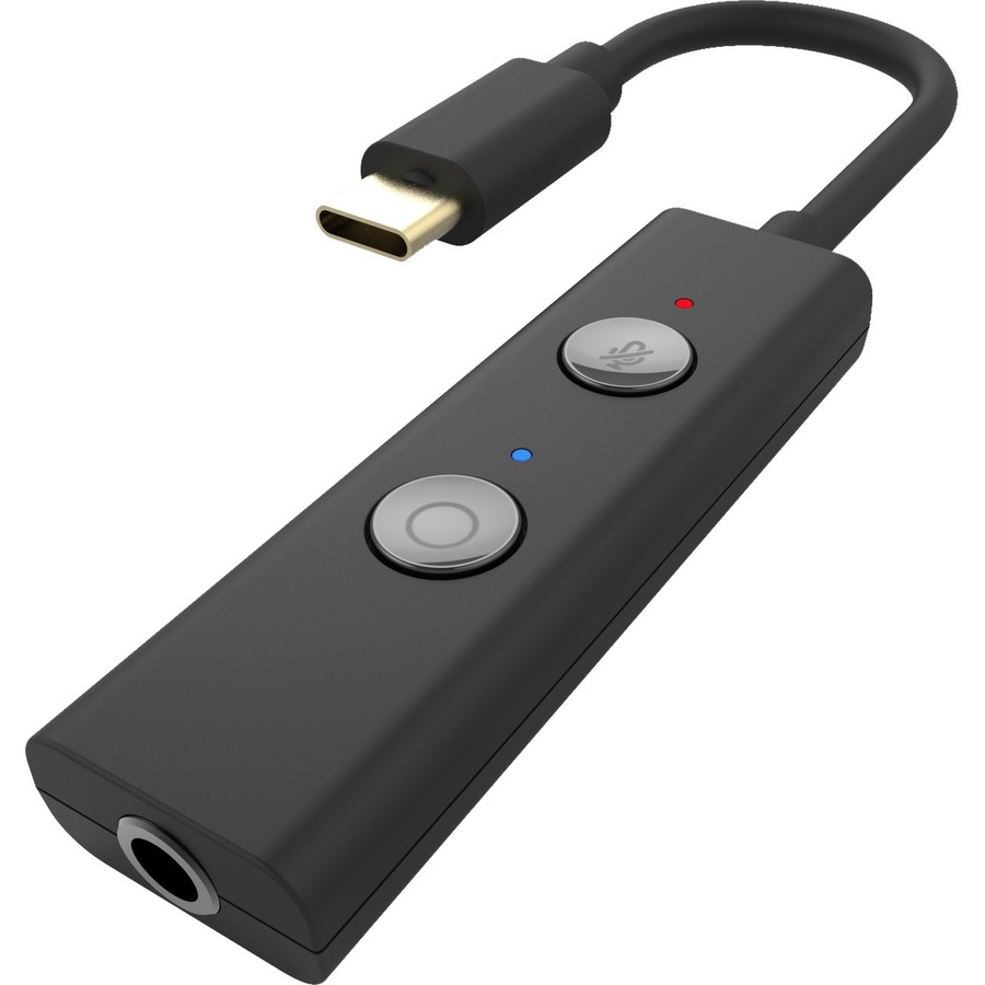 Creative Sound Blaster Play! 4 Hi-res External USB-C DAC and Sound Adapter  Ft. VoiceDetect Auto Mic Mute/Unmute, Two-Way Noise Cancellation, Bass