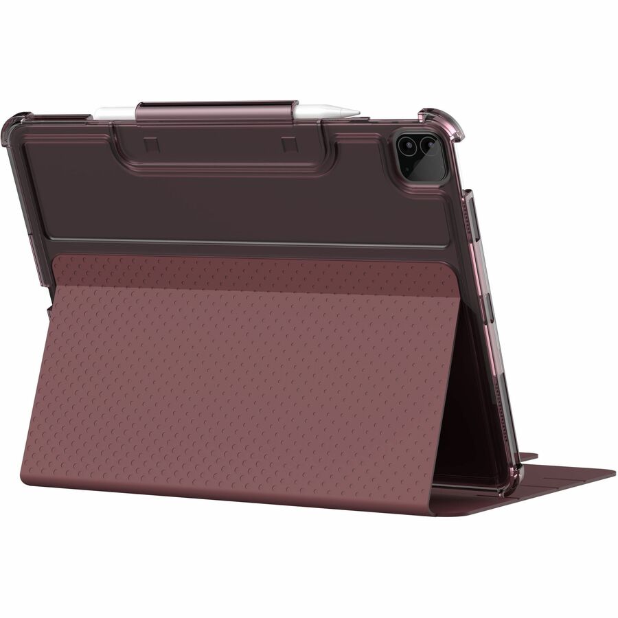 Urban Armor Gear Lucent Carrying Case (Folio) for 12.9" Apple iPad Pro (5th Generation), iPad Pro (4th Generation) Tablet, Stylus - Aubergine, Dusty Rose