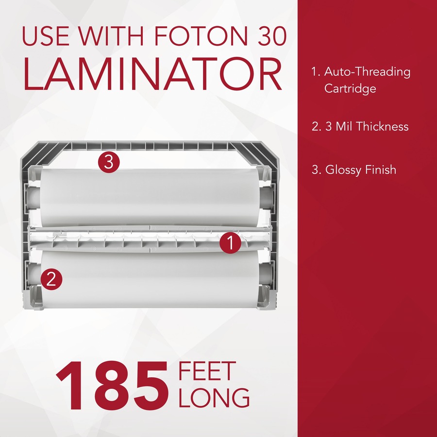 GBC Foton Laminating Cartridge - Laminating Pouch/Sheet Size: 5 mil Thickness - for Laminator - 1 Each - Laminating Supplies - GBCFOTONRC005