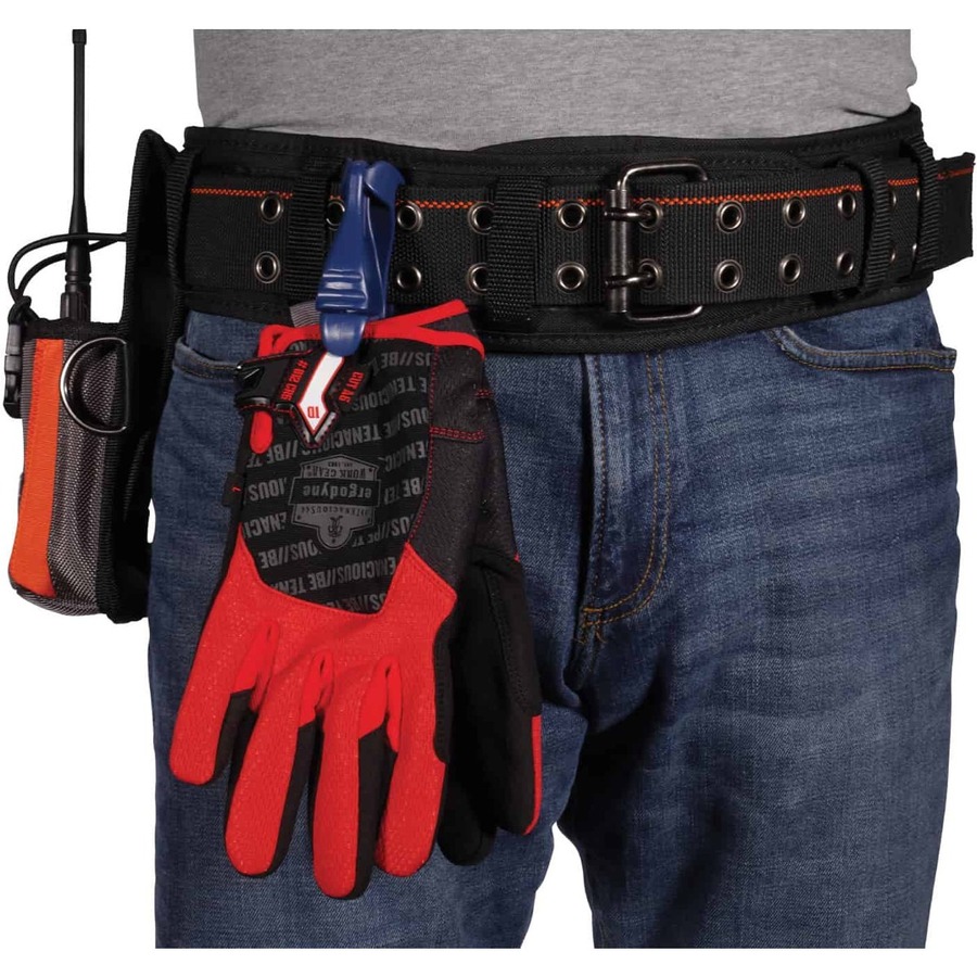 Squids 3405MD Deep Blue Metal Detectable Glove Clip - Belt Clip Mount - 4" Length x 2" Width - for Gloves, Food Processing Plant, Face Mask, Gloves, Key, Personal Protective Equipment (PPE), Towel - Detachable, Belt Loop, Break Resistant - 6 / Carton - De