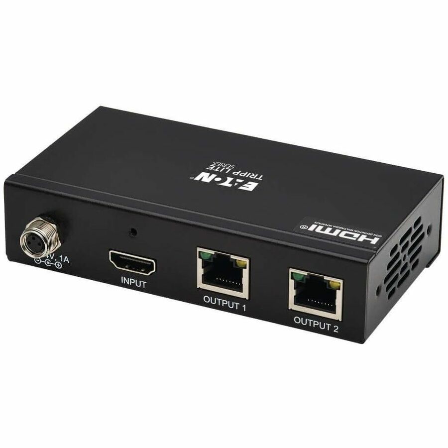 Eaton Tripp Lite Series 2-Port HDMI over Cat6 Extender Kit, Splitter/2x Pigtail Receivers - 4K 60 Hz, HDR, 4:4:4, PoC, 230 ft. (70.1 m), TAA