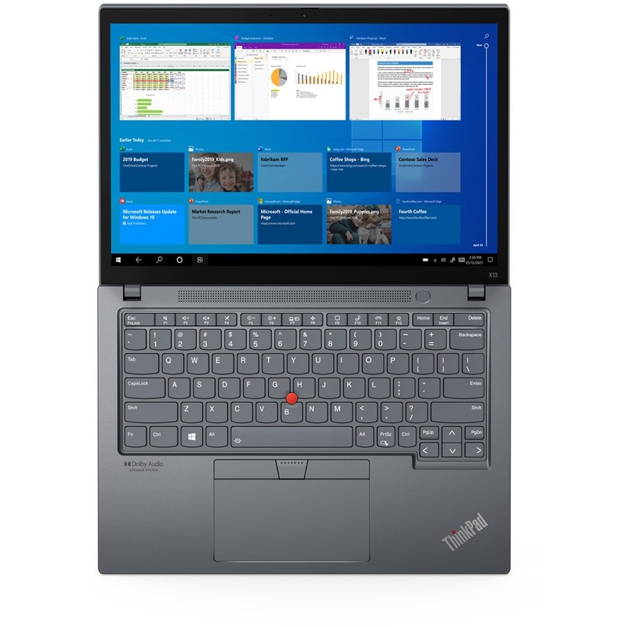 Lenovo ThinkPad X13 Gen 2 20XH0057US 13.3" Notebook - WUXGA - 1920 x 1200 - AMD Ryzen 5 PRO 5650U Hexa-core (6 Core) 2.30 GHz - 8 GB Total RAM - 256 GB SSD - Storm Gray