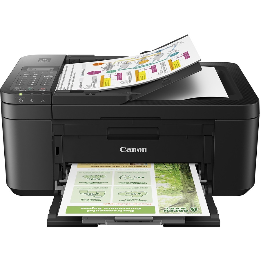 Canon PIXMA TR4720 Inkjet Multifunction Printer-Color-Black-Copier/Fax/Scanner-4800x1200 dpi Print-Automatic Duplex Print-100 sheets Input-Color Flatbed Scanner-1200 dpi Optical Scan-Color Fax-Wireless LAN