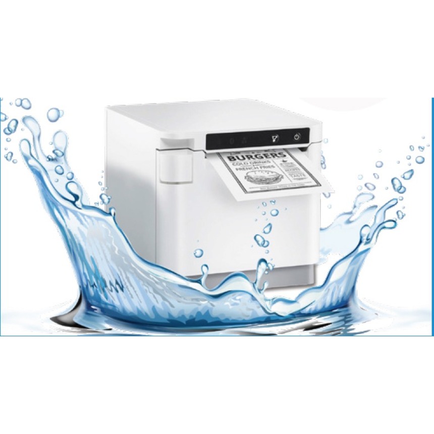 Star Micronics mC-Print3 MCP31LBi NH WT US Desktop Direct Thermal Printer - Monochrome - Receipt Print - Ethernet - USB - USB Host - Bluetooth - With Cutter - White - 3.15" Print Width - 9.84 in/s Mono - 203 dpi - 3.15" Width - 3.15" Label Width - Star Mode Emulation - For PC, iOS, Android