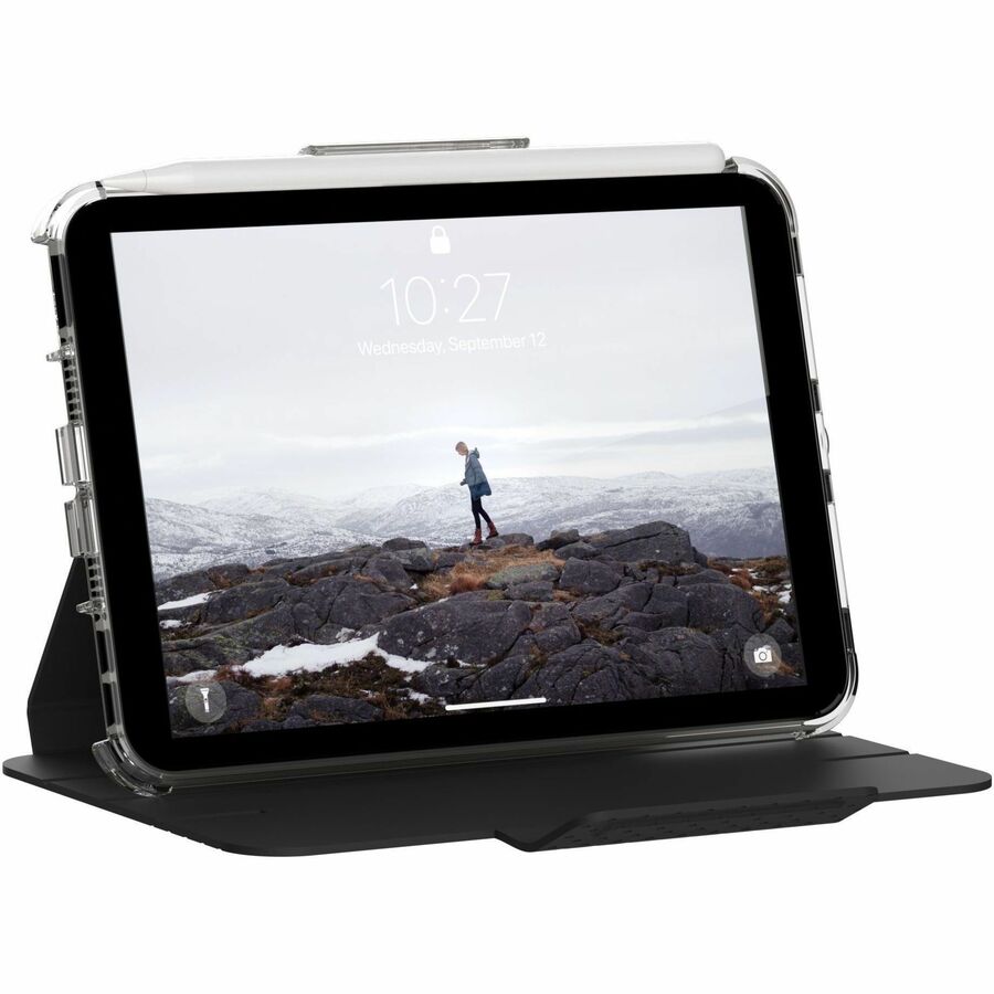 Urban Armor Gear Lucent Carrying Case (Folio) Apple iPad mini (6th Generation) Tablet - Black, Translucent