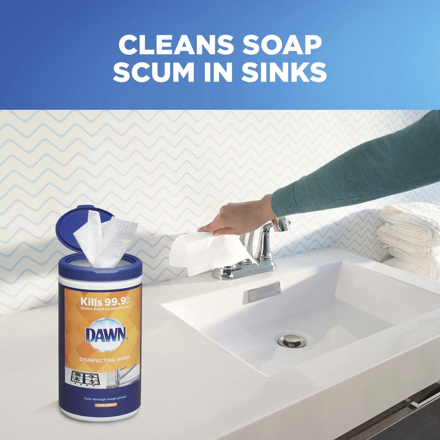 Dawn Disinfecting Wipes Fresh Scent 75 / Pack White OFFICE PROS