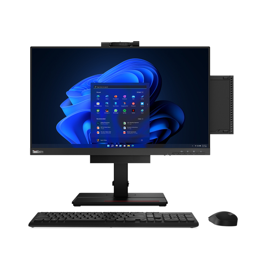 Lenovo ThinkCentre M70q Gen 3 11T30010US Desktop Computer - Intel Core i7 12th Gen i7-12700T - 16 GB - 256 GB PCI Express NVMe 4.0 SSD - Tiny - Black