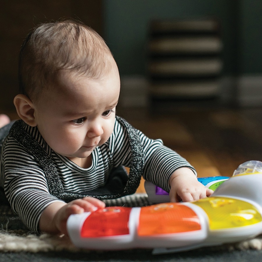 Baby Einstein Glow & Discover Light Bar Activity Station - Skill Learning: Interactive Learning, Language, Color, Animal, Light, Sound - 3 Month & Up - Infant & Toddler Toys - KDCKII11083