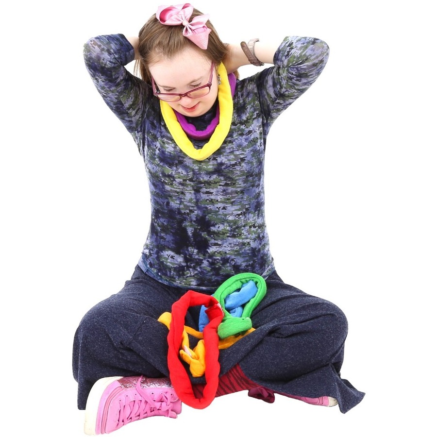 Fun and Function Break-Away Bite Bands - Skill Learning: Motor Skills, Sound, Chewing - 3 Year & Up - 6 Pieces - Red, Yellow, Orange, Green, Blue, Purple - Oral & Auditory Regulation - FAFCF7539