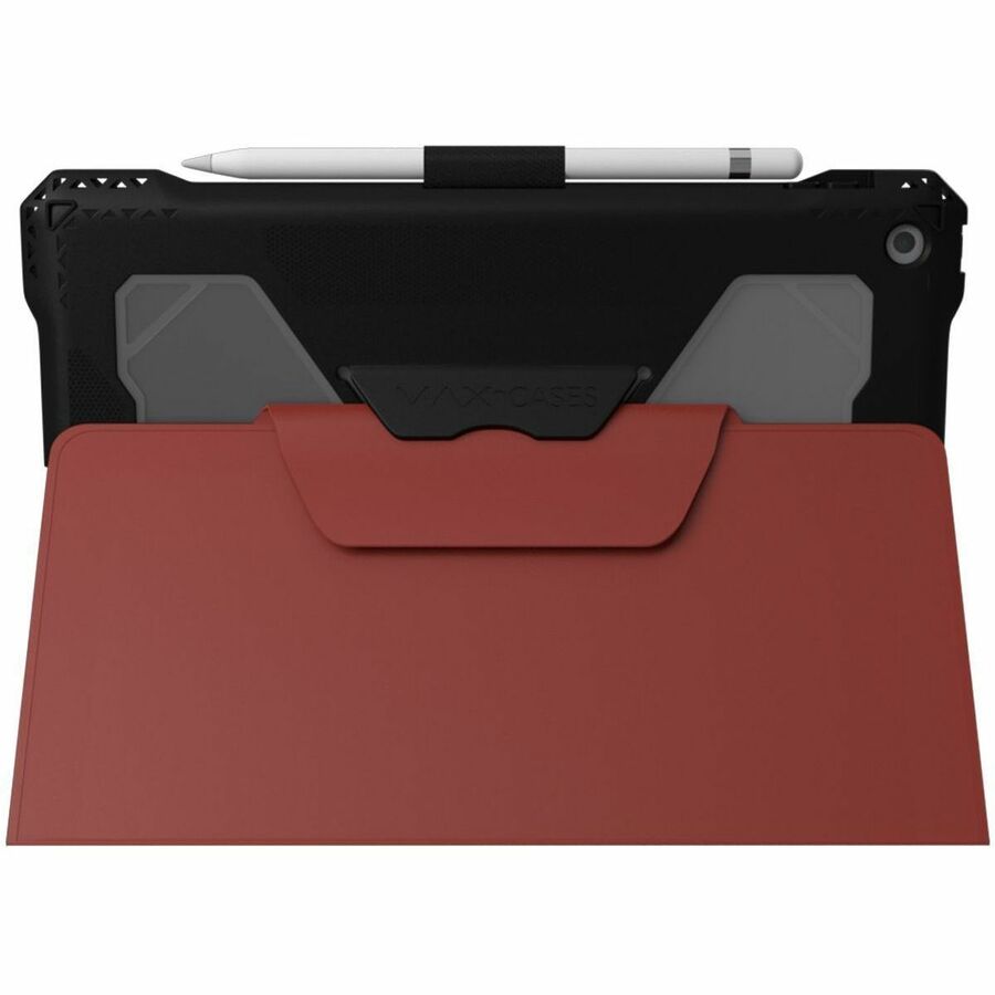Red wipeable folio case for iPad 9 10.2 in by MAX CASES — alternate view 4