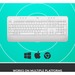 LOGITECH Signature K650 (Off-white) - Wireless Connectivity - Bluetooth/RF - 32.81 ft (10000 mm) - PC, Mac - AA Battery Size Supported - Off White