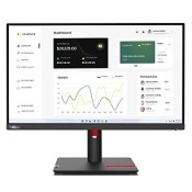 Lenovo ThinkVision T23i-30 23" Class Full HD LCD Monitor - 16:9 - Raven Black