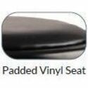 National Public Seating 6400 Series Heavy-Duty Padded Stools - Black Seat Color - Vinyl, Medium Density Fiber (MDF) Seat Material - Black Frame Color - Steel Frame Material - Four-legged Base - Black - Plush - 1 Each
