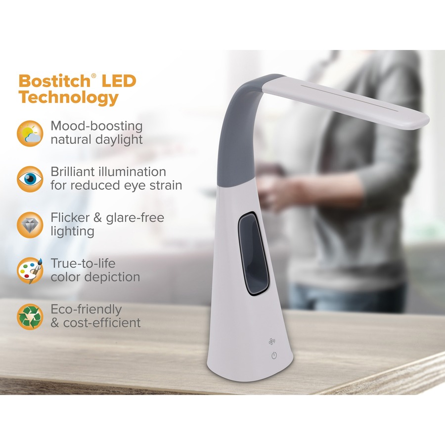 Picture of Bostitch LED Desk Lamp with Bladeless Fan, Green
