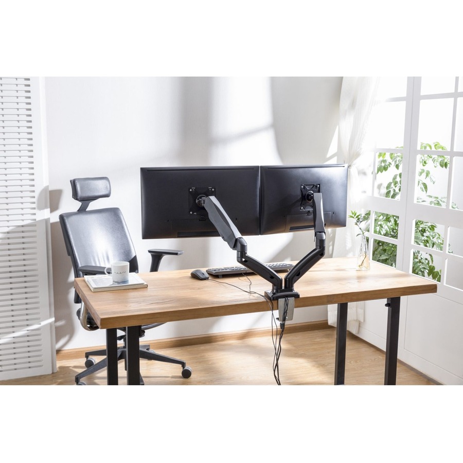 Rocelco RMA2 Desk Mount for Monitor - 2 Display(s) Supported - 13" to 27" Screen Support - 12.97 kg Load Capacity - 1 Each - LCD Monitor/Plasma Mounts - RCLRMA2
