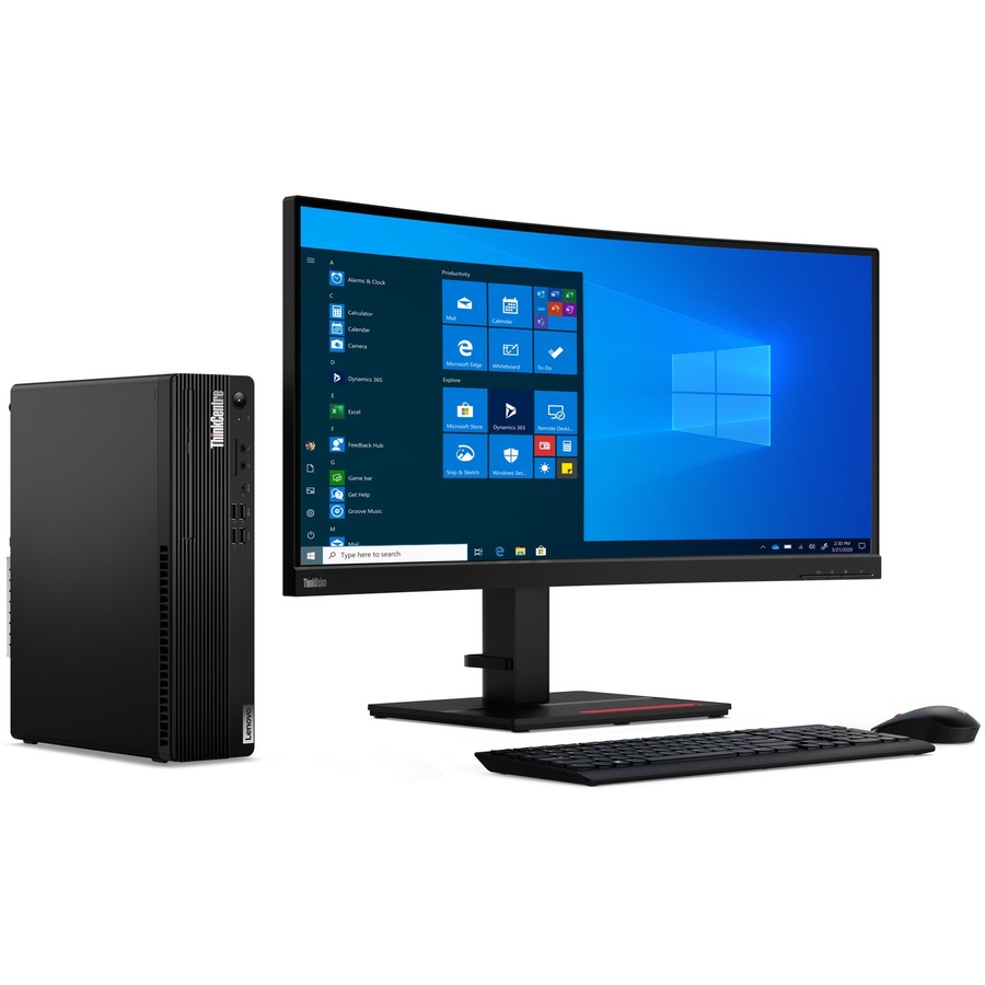 Lenovo ThinkCentre M75s Gen 2 11JB0033US Desktop Computer - AMD Ryzen 5 PRO 4650G Hexa-core (6 Core) 3.70 GHz - 16 GB RAM DDR4 SDRAM - 256 GB M.2 PCI Express NVMe x4 SSD - Small Form Factor - Black