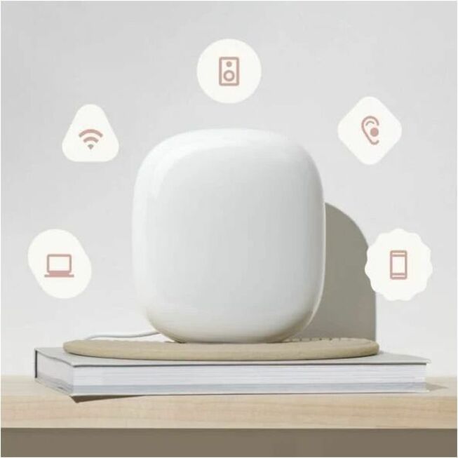 Google WiFi White 2-pack mesh Wi-Fi system for whole-home coverage — alternate view 4