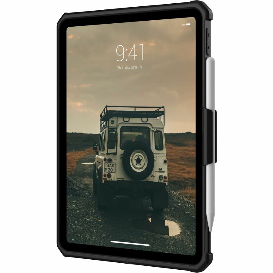 UAG Scout black rugged case with kickstand and handstrap for iPad 11 A16 and iPad 10.9 10th Gen — alternate view 4