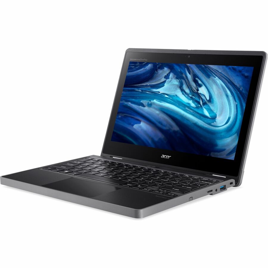 Acer TravelMate Spin B3 TMB311RN-33 TMB311RN-33-C62J 11.6" Touchscreen Convertible 2 in 1 Notebook - WXGA - 60 Hz - Intel N-Series N100 - 8 GB - 128 GB Flash Memory - English Keyboard - Black