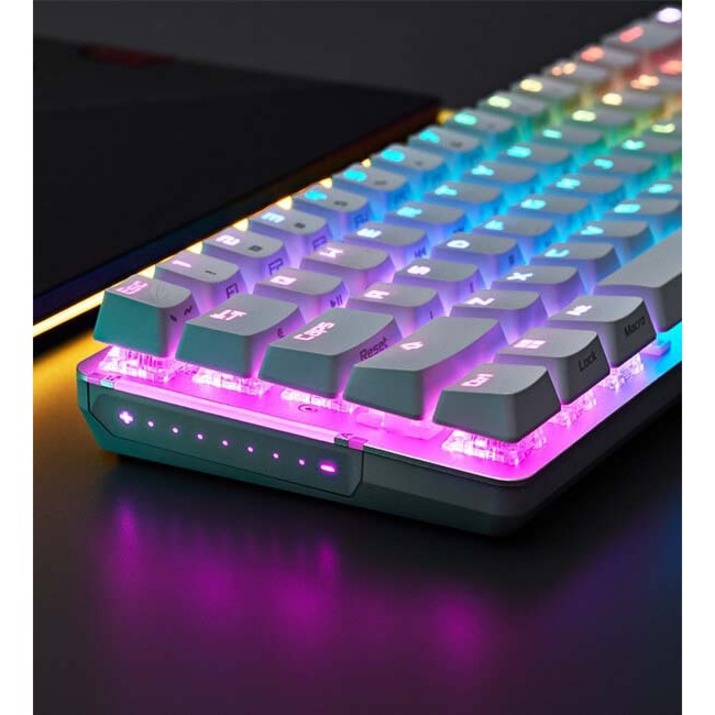 ASUS ROG Falchion Ace NXRD WHT 65% wired RGB mechanical gaming keyboard with white finish — alternate view 4
