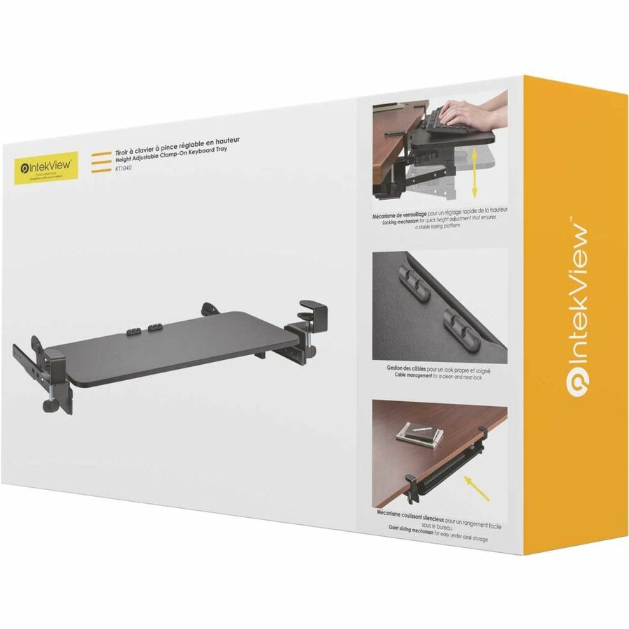 Intekview Adjustable Keyboard Tray Under Desk - KT1040