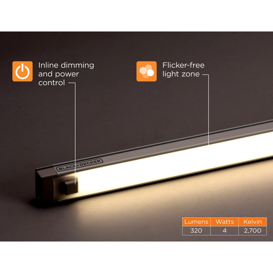 Bostitch Push Wire Under Cabinet Light Bar - LED Bulb