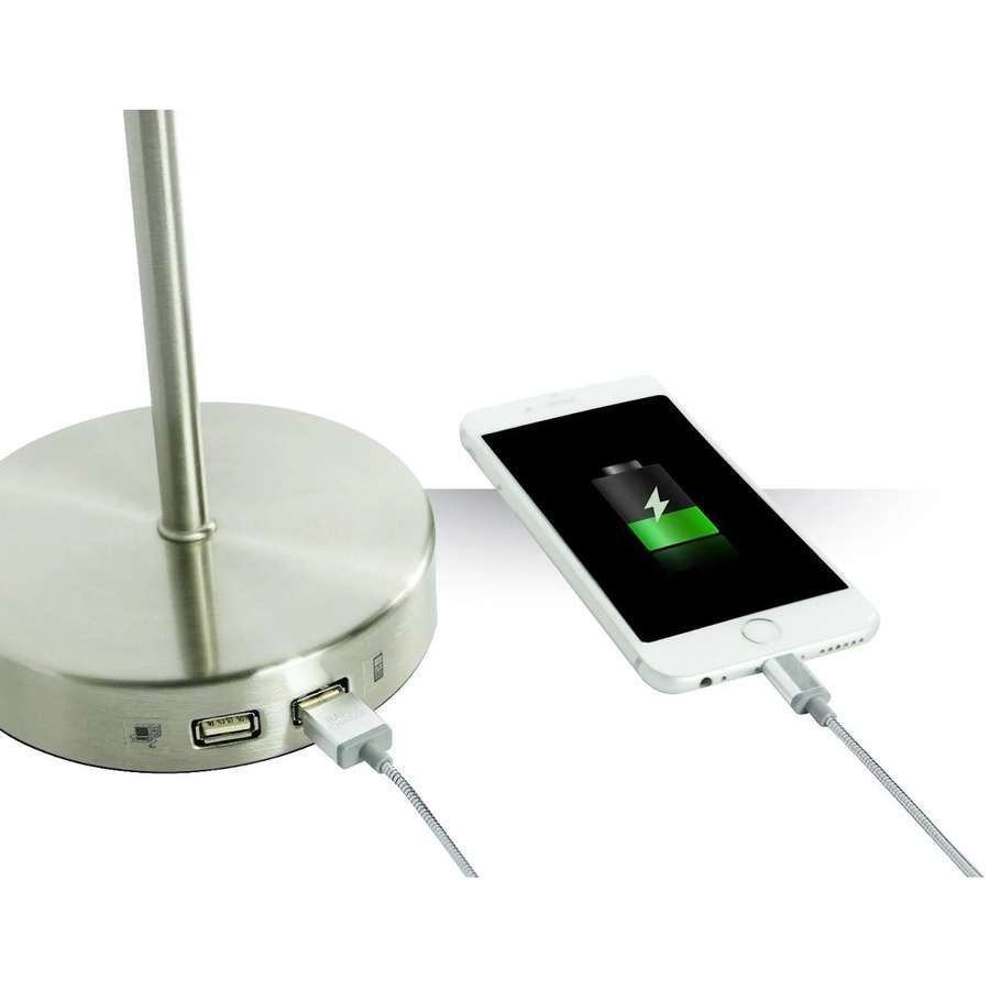 Picture of Bostitch Adjustable USB Desk Lamp, Gray