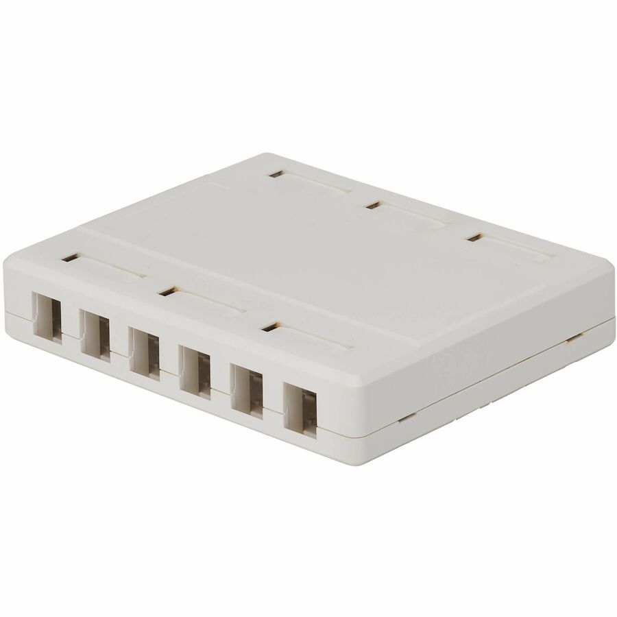 Eaton Tripp Lite Series Surface-Mount Box for Keystone Jacks - 12 Ports, White, TAA