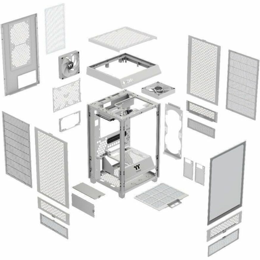 Thermaltake Tower 200 Snow Mini-ITX Computer Case; 2x140mm Pre 