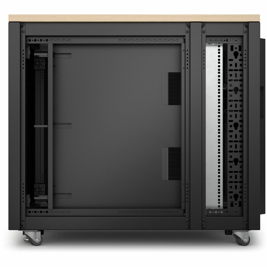 APC NetShelter Soundproof, 17U, Server Rack Enclosure, 120V, Maple [TAA]