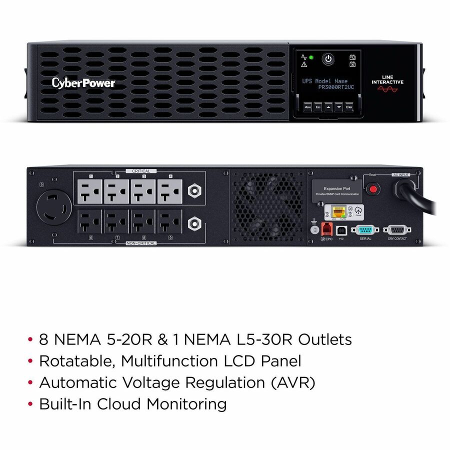 CyberPower PR3000RT2UC Smart App Sinewave UPS Systems