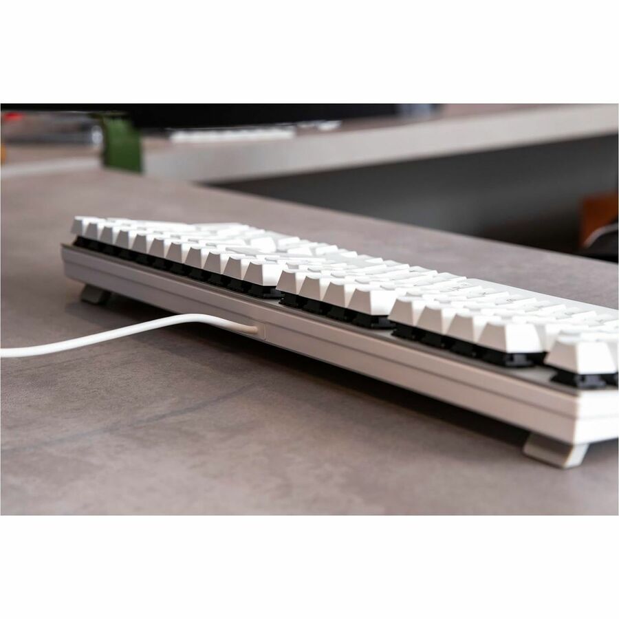 CHERRY KC 200 MX-Wired Keyboard - MX2A BROWN - Silver/White Housing