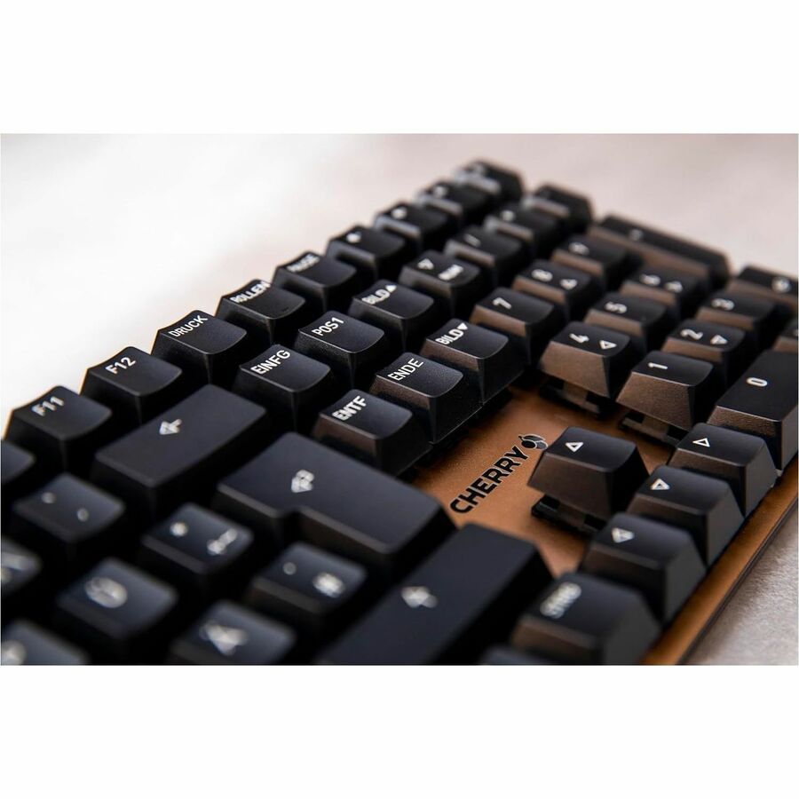 CHERRY KC 200 MX-Wired Keyboard - MX2A SILENT RED - Black/Bronze Housing