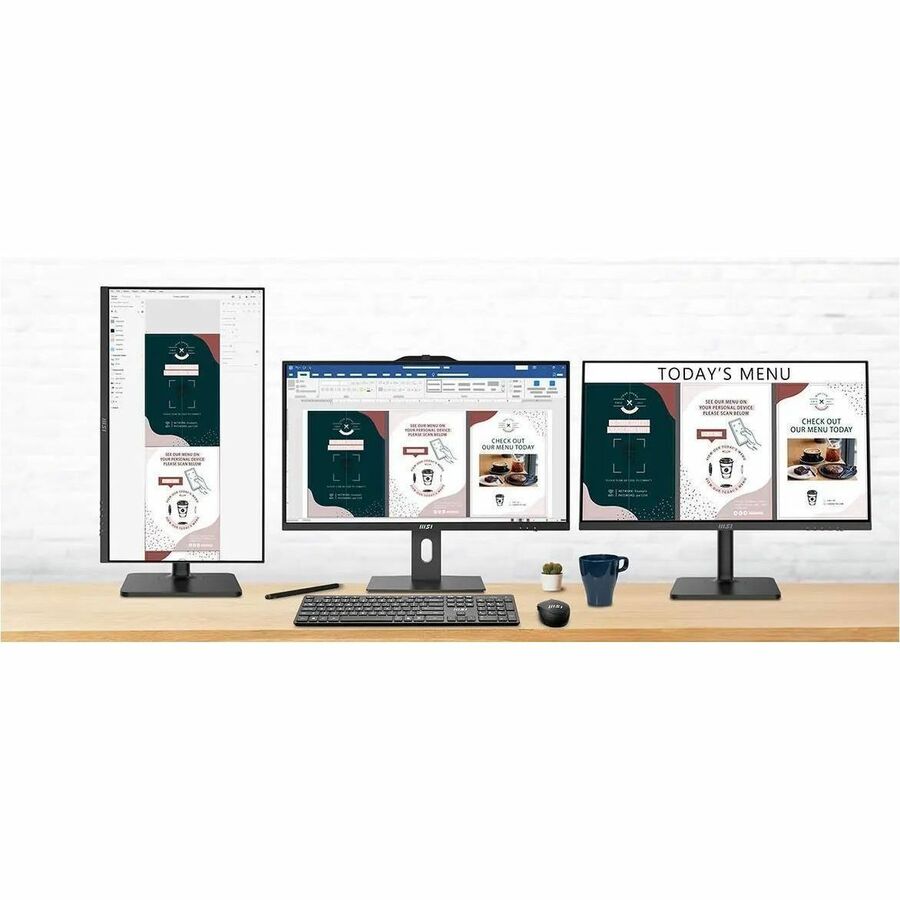 MSI PRO AP272P-600US - 27" IPS FHD Display - All-in-One PC- Intel Core i7 - 32 GB - 1 TB SSD - W11P - 3Y Onsite Warranty