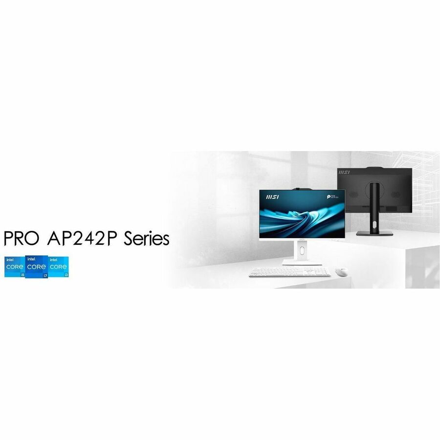 MSI PRO AP242P 14M-643US All-in-One Computer - Intel Core i7 14th Gen i7-14700 - 16 GB - 1 TB SSD - 23.8" IPS Full HD - Desktop - Black - W11 - 1Y Warranty