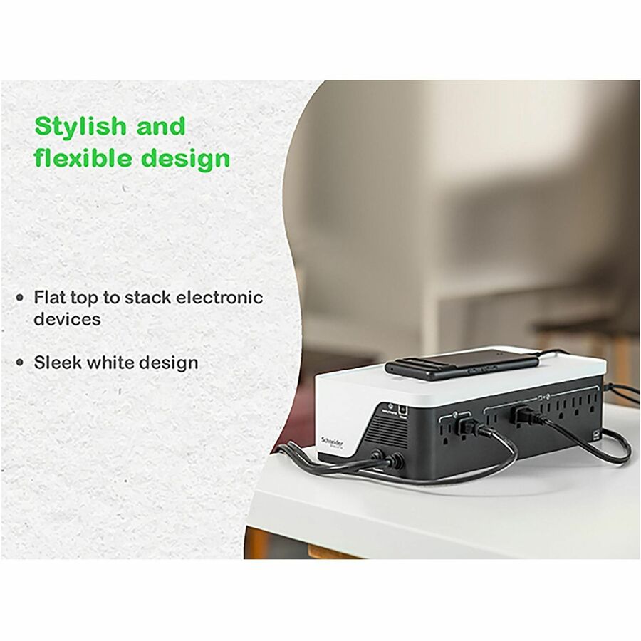 APC Back-UPS, 900VA/540W, Floor/Wall Mount, 120V, 8x NEMA 5-15R outlets, USB Type A + C Ports