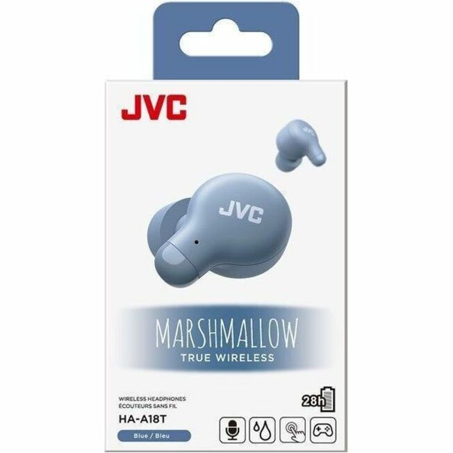 JVC HA-A18T-A True Wireless Memory Foam Earphones - Blue