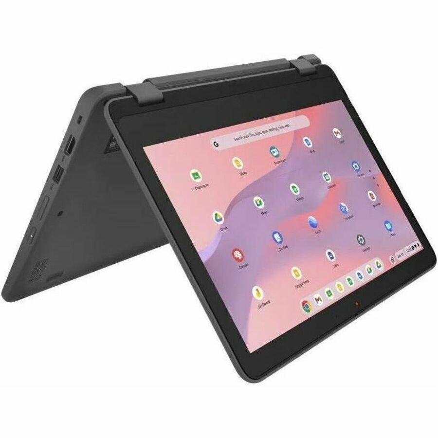 Lenovo 300e Yoga Chromebook Gen 4 82W2000AUS 11.6" Touchscreen Convertible 2 in 1 Chromebook - HD - 60 Hz - Octa-core (ARM Cortex A76 + Cortex A55) - 4 GB - 32 GB Flash Memory - English Keyboard - Graphite Gray