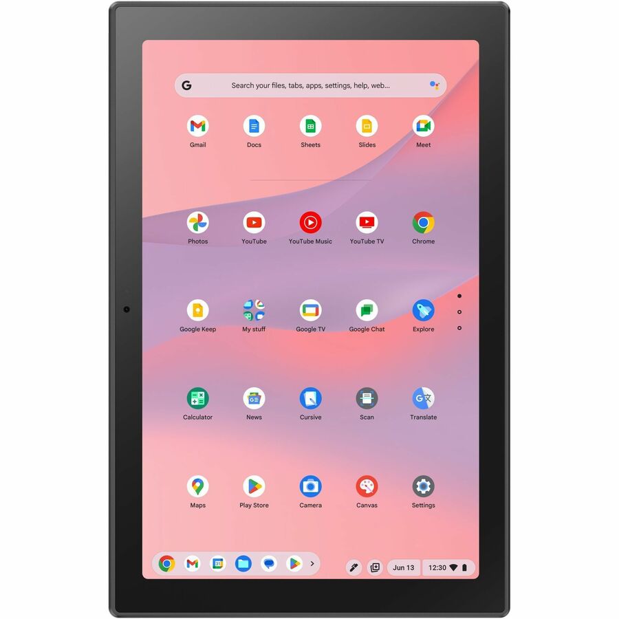 ASUS Chromebook Detachable in silver with 10.5-inch touchscreen and detachable keyboard — alternate view 4