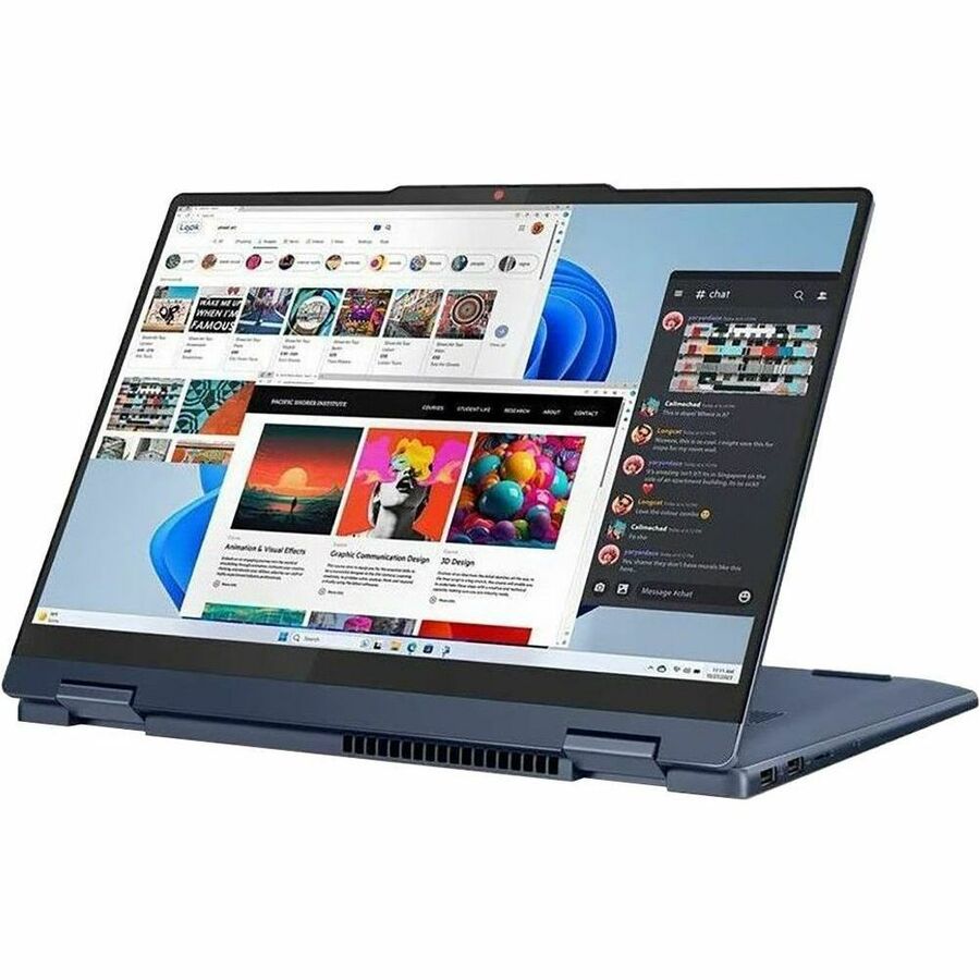 Lenovo IdeaPad 5 14IRU9 83DT000MUS 14" Touchscreen Convertible 2 in 1 Notebook - WUXGA - 60 Hz - Intel Core 5 120U - 8 GB - 256 GB SSD - English (US) Keyboard - Cosmic Blue