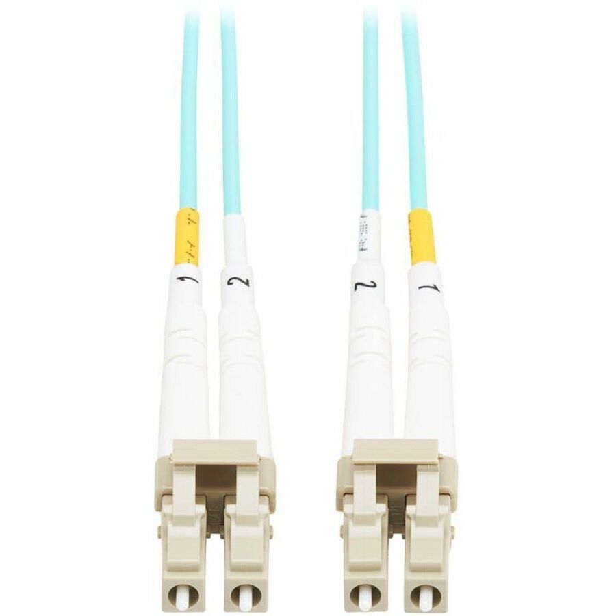 Eaton Tripp Lite Series 10Gb Duplex Multimode 50/125 OM3 OFNP Fiber Patch Cable (LC/LC) - Aqua, 4 m (13.1 ft.), TAA