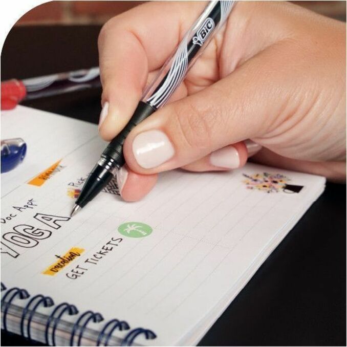 BIC Gel-ocity Smooth Stic Gel Pen, Medium Point (0.7 mm), Assorted Colours, 14-Count, Vibrant and Smooth Gel Ink Pens