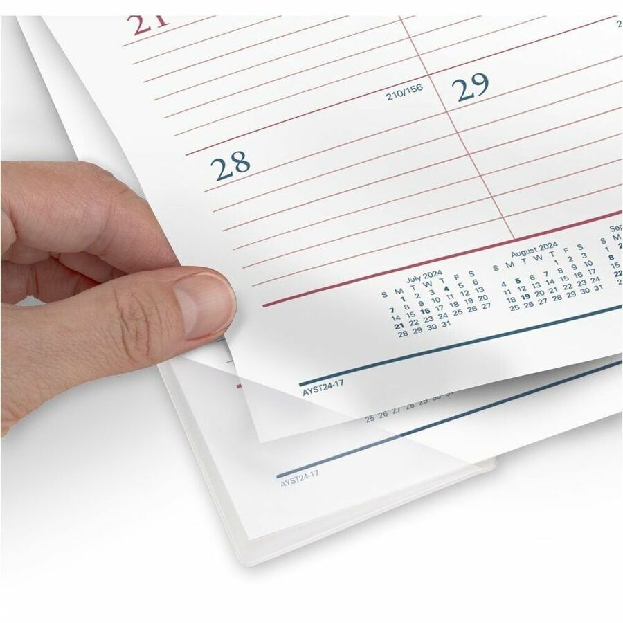 AtAGlance Academic 20242025 Two Color Monthly Desk Pad Calendar