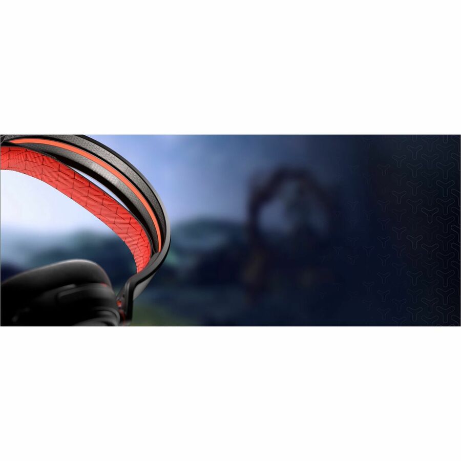 CORSAIR HS35 V2 red wired stereo headset with boom microphone — alternate view 4