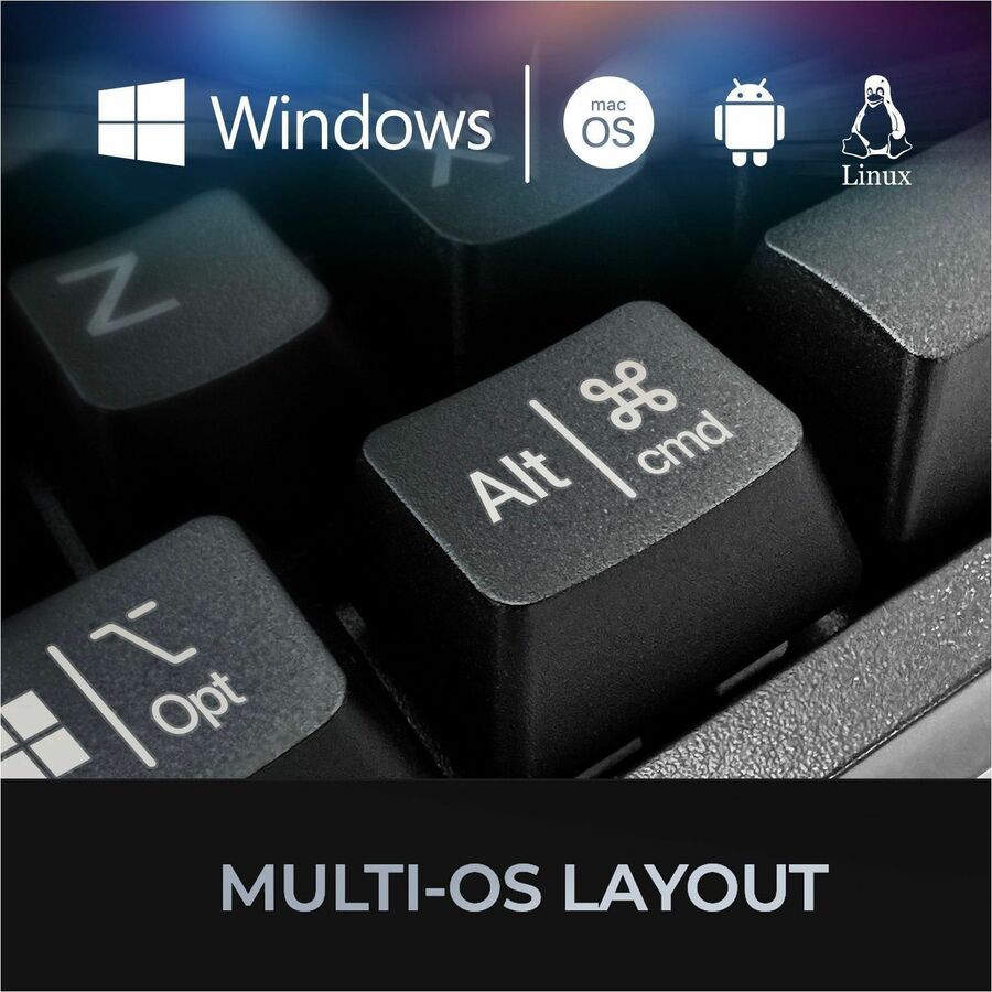 Adesso Multi-OS Mechanical Compact Keyboard With CoPilot AI Hotkey