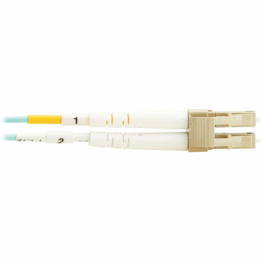 Eaton Tripp Lite Series 10Gb/40Gb/100Gb Duplex Multimode 50/125 OM4 LSZH Fiber Patch Cable (LC/LC), Aqua, 3M (9.8 ft.), TAA