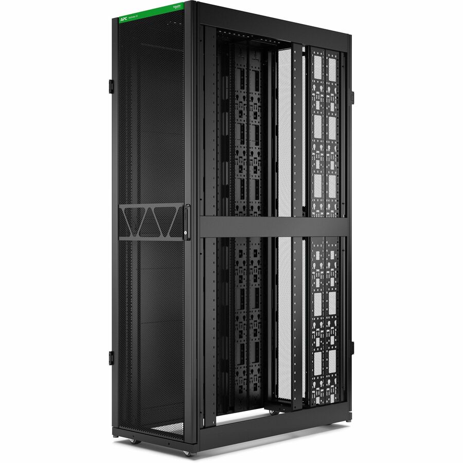 APC NetShelter SX Server Rack Gen 2, 45U, 2124H x 600W x 1200D mm, with Sides, Black [TAA]