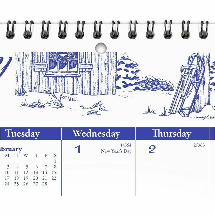 AtAGlance 2025 Illustrator's Edition Monthly Wall Calendar, Medium