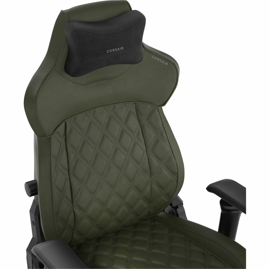 Corsair TC500 LUXE Gaming Chair - For Gaming - Fabric, Metal, Steel, Polyurethane, Foam - Sherwood