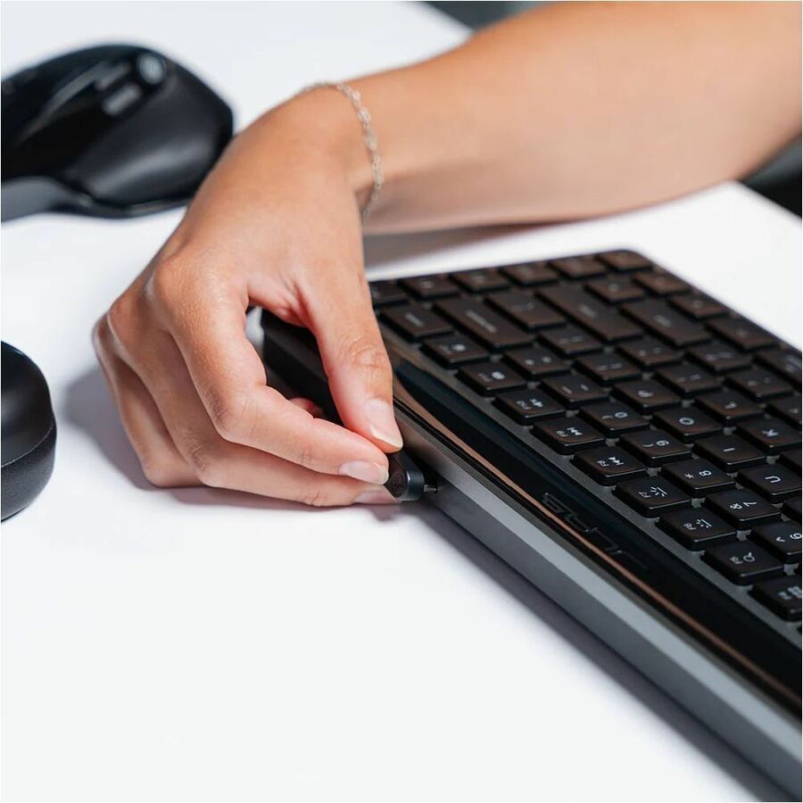 JLab Audio EPIC Mini Wireless Keyboard compact, backlit keys, black — alternate view 4